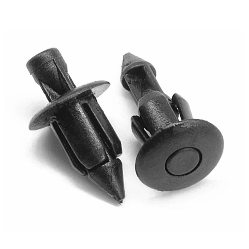 Lot de clips rivets noirs de 6 mm pour fixation de carénage