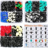 Kit de 100 à 925 clips de fixation moto – rivets à pression pour carenages