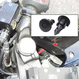 Lot de clips rivets noirs de 6 mm pour fixation de carénage