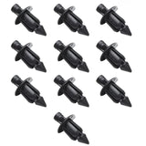Lot de clips rivets noirs de 6 mm pour fixation de carénage