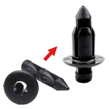 Lot de clips rivets noirs de 6 mm pour fixation de carénage