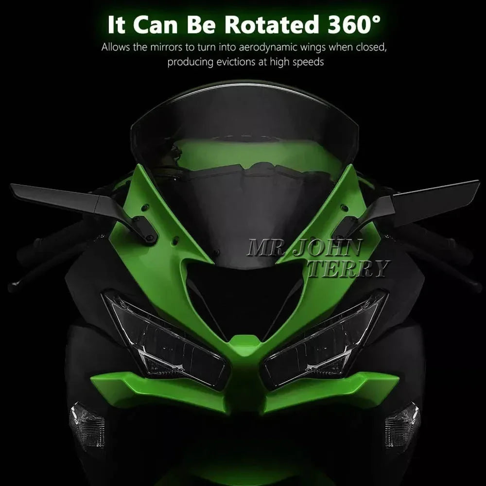 Rétroviseur aile pour Kawasaki Ninja 636 ZX-6R ZX 6R ZX6R 2019-2026