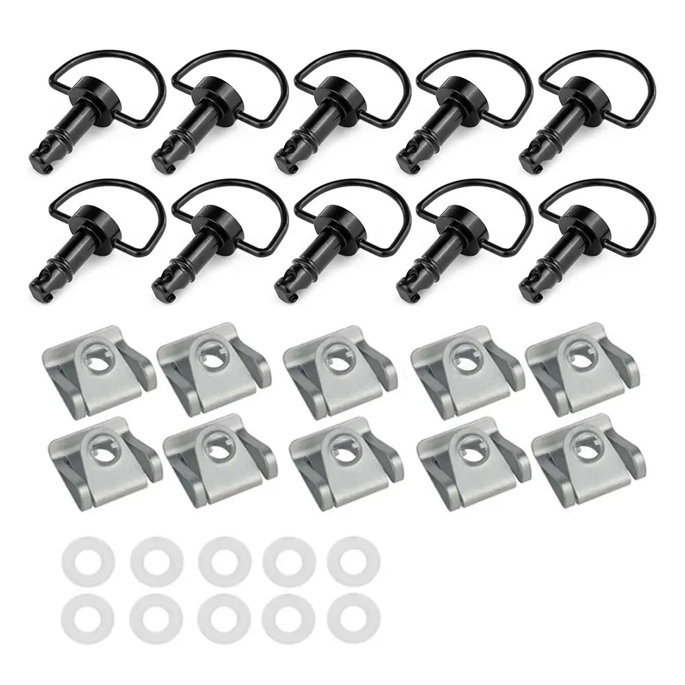19mm Universal Quick Release D-ring Turn Clip Race Fairing Fastener For Off-Road Scooter Street Motorcycle Suzuki Ducati Aprilia