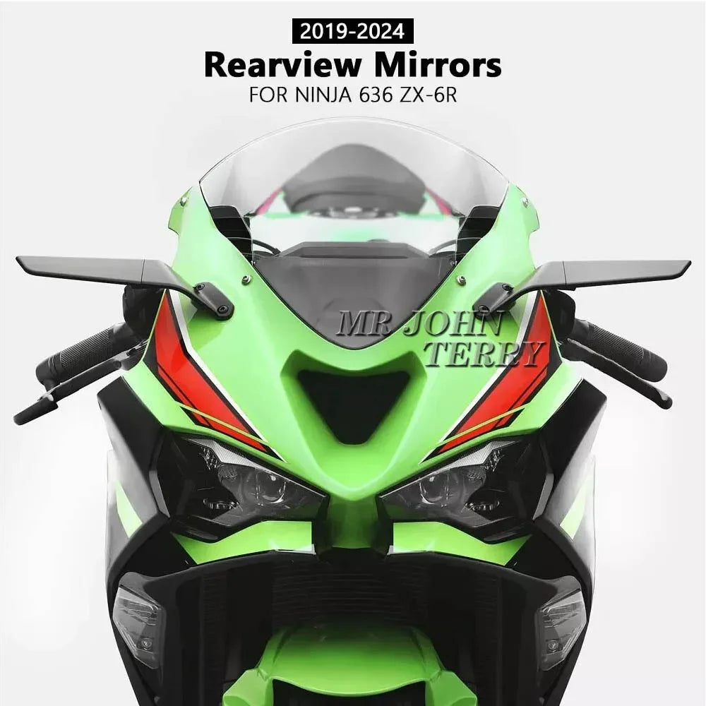 Rétroviseur aile pour Kawasaki Ninja 636 ZX-6R ZX 6R ZX6R 2019-2026