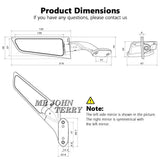Rétroviseur aile pour Kawasaki Ninja 636 ZX-6R ZX 6R ZX6R 2019-2026