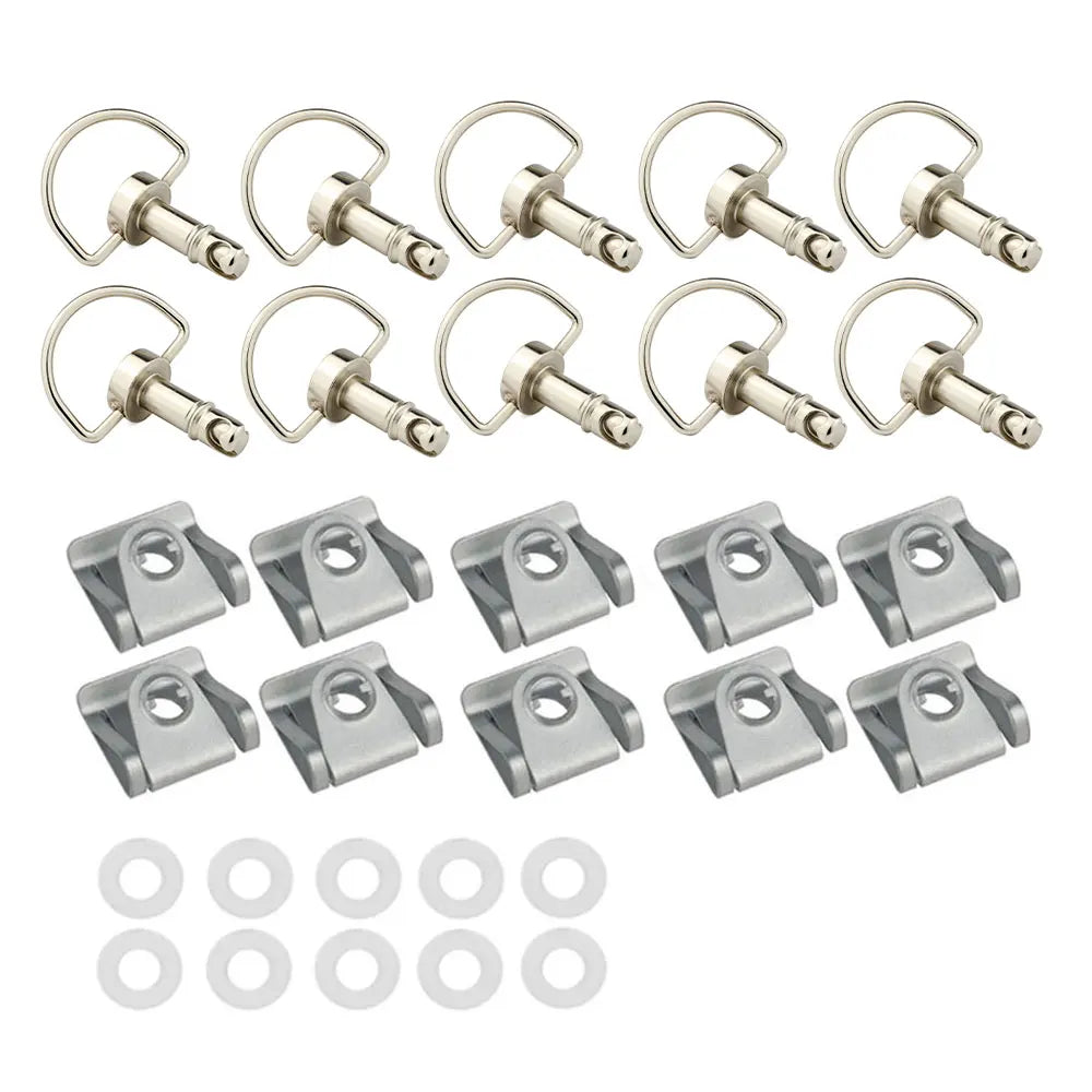 19mm Universal Quick Release D-ring Turn Clip Race Fairing Fastener For Off-Road Scooter Street Motorcycle Suzuki Ducati Aprilia