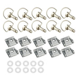 19mm Universal Quick Release D-ring Turn Clip Race Fairing Fastener For Off-Road Scooter Street Motorcycle Suzuki Ducati Aprilia