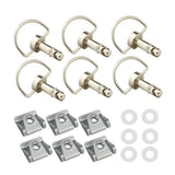 19mm Universal Quick Release D-ring Turn Clip Race Fairing Fastener For Off-Road Scooter Street Motorcycle Suzuki Ducati Aprilia